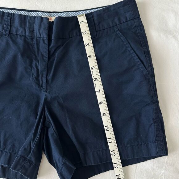 J.Crew BUNDLE 2 Shorts Women's size 2 100% Cotton Tan Navy Chino Broken In EUC - Picture 12 of 12